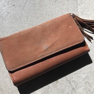 Leather used wallet